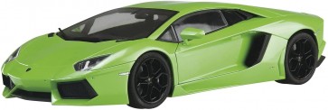 Aoshima 1/24 Pre-Painted Model No.01-C '11 Lamborghini Aventador Green  , AOS62036, by AOSHIMA