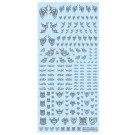 HI Q PARTS 1/12 TATTOO DECAL 01 HEART CLEAR BLACK (1PCS)  , HIQ74513, by HI Q PARTS