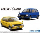 Aoshima 1/20 The Model Car No.SP SUBARU KM1 REX & DAIHATSU L55S CUORE '81  , AOS57872, by AOSHIMA