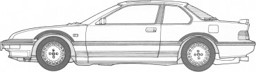 Fujimi 1/24 High Socar Series No.1 Prelude 2.0Si (High Socar version), FUJ47614, by FUJIMI