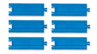 TAKARATOMY Plarail 1/2 straight rail (6 pieces) R-02 , TAK11306, by TAKARATOMY