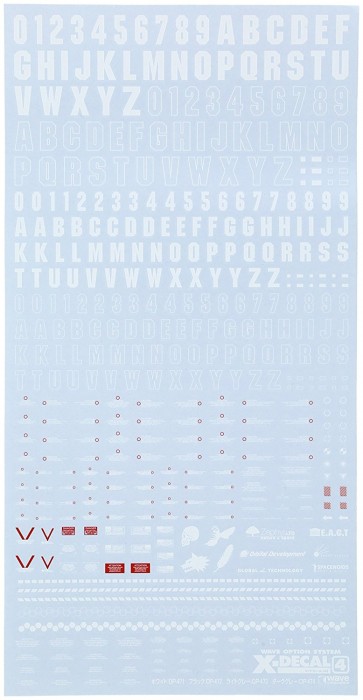 Option System Series X ・ Decal 4 (White) OP 471, WAV14719, by WAVE