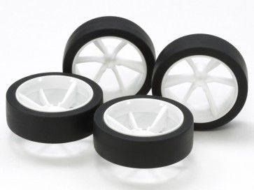Tamiya GP.511 large diameter low height tire & 6 spoke wheel , TAM155118, by TAMIYA