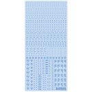 HI Q PARTS 1/100 RB02 Caution Decal One Color Blue 1pc  , HIQ74896, by HI Q PARTS