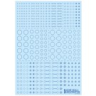 HI Q PARTS ACCENT DECAL A BLUE (1PCS)  , HIQ74902, by HI Q PARTS