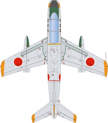 Platz 1/72 JASDF T-1A '60 Natural Metal Livery, PLZ84740, by PLATZ