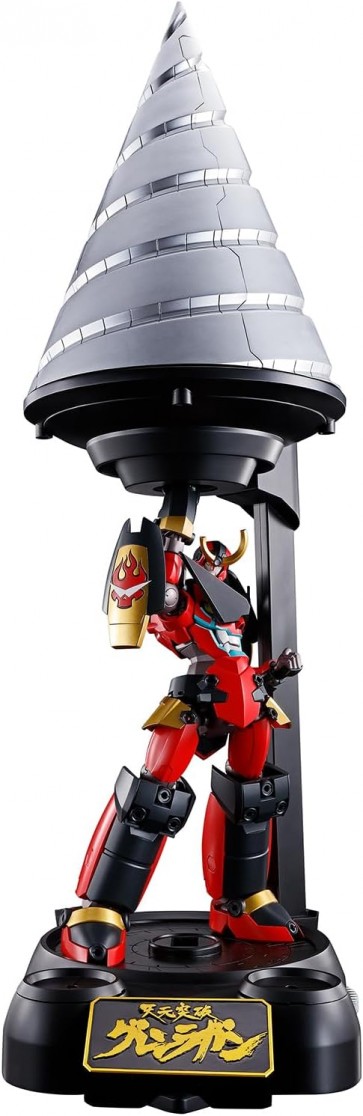 Bandai Chogokin Damashii GX-107 Completely Transformed Combined Gurren Lagann & Giant Rotation Giga Drill Set, BAC57572, by BANDAI