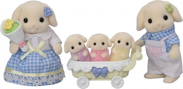 Epoch Sylvanian Families Flora Rabbit Family, EPC53067, by Epoch
