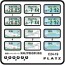 Platz 1/24 Design License Plates for Mopeds (Shiretoko/Ise-Shima/Takamatsu), PLZ89905, by PLATZ