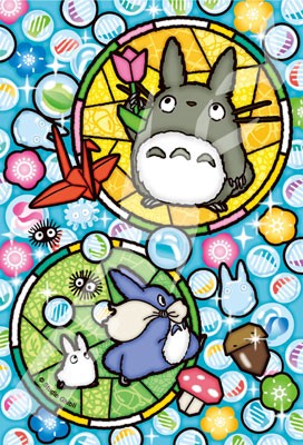 ENSKY Ghibli Art Crystal Jigsaw 126pcs Ohajiki Totoro　 , ENS94819, by ENSKY