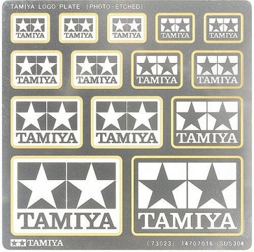 Tamiya Display Goods Series TAMIYA LOGO PLATE (PHOTO-ETCHED)  , TAM30230, by TAMIYA