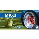 Aoshima 1/24 Mark Ⅱ 14 inch Plastic kit   (4 wheels & tires), AOS53881, by AOSHIMA