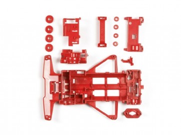 Tamiya FM REINFORCED CHASSIS (RED)  , TAM52434, by TAMIYA