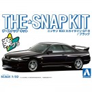 Aoshima 1/32 The Snap Kit No.15-B Nissan R33 Skyline GT-R (Black), AOS64559, by AOSHIMA
