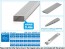 Wave Plastic = Material (Gray) Rectangular Pipe 5 x 10 mm 4pcs, WAV24432, by WAVE