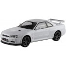 Aoshima 1/32 The Snap Kit No.11-B Nissan R34 Skyline GT-R (White)  , AOS62517, by AOSHIMA