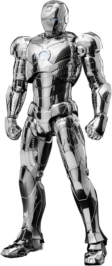 three zero 1/12 The Infinity Saga: DLX Iron Man Mark 2 (Chrome Edition), THZ16712, by three zero