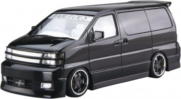 Aoshima 1/24 The Tuned Car No.43 Fabless APE50 Elgrand '00 (Nissan), AOS54529, by AOSHIMA
