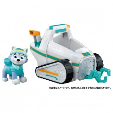 TAKARA TOMY Paw Patrol Basic Vehicle (with Figure) Everest Snowcat  , TAK54945, by TAKARA TOMY