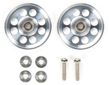 Tamiya HG Lightweight 17mm Aluminum Ball-Race Rollers (Ringless) (Mini 4WD Limited), TAM95563, by TAMIYA