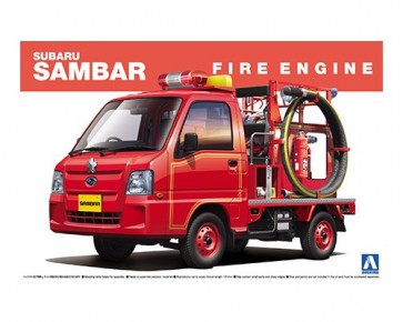 1/24 SUBARU SAMBAR FIRE ENGINE, AOS14172, by AOSHIMA