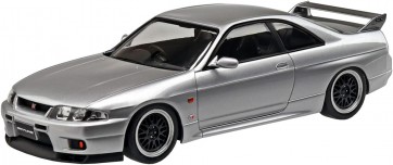 Aoshima 1/32 The Snap Kit No.15-SP4 Nissan R33 Skyline GT-R Custom Wheel (Sonic Silver), AOS66416, by AOSHIMA