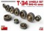 MiniArt 1/35 T-34 Wheel Set (1942-43 Production Series), ma10767,