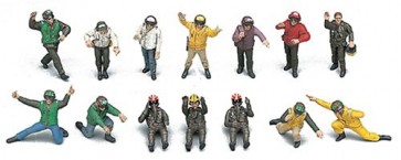 Hasegawa  1/48 US Navy pilot / deck crew set A , HASX48-6, by HASEGAWA
