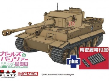 Platz 1/35 Girls und Panzer Final Chapter Tiger I Kuromorimine Girls High School Comes with Precision Tracks!, PLZ97870, by PLATZ
