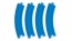 TAKARATOMY Plarail curved rail (4 pieces) R-03 , TAK08108, by TAKARATOMY