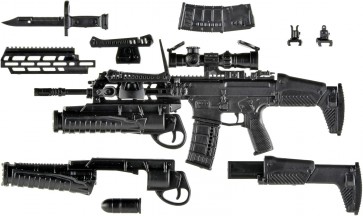 TOMYTEC 1/12 Little Armory [LA112] Howa Type 20 Assault Rifle & Grenade Launcher, TMT35634, by TOMYTEC