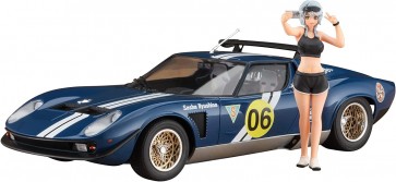 Hasegawa 1/24 Wild Egg Girls No.06 Lamborghini Jota SVR w/ Sasha Ilyushina Figure, HAS23562, by HASEGAWA