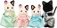 Epoch Sylvanian Families - Charcoal Cat Family  , EPC42702, by Epoch