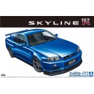 Aoshima 1/24 The Model car No.8 NISSAN BNR34 SKYLINE GT-R V-SPEC II '02  , AOS58589, by AOSHIMA