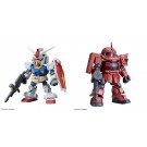 Bandai SD GUNDAM CROSS SILHOUETTE RX-78-2 GUNDAM & CHAR'S ZAKU II , BAN02763, by BANDAI