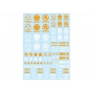 HI Q PARTS JPN DECAL 00 ORANGE (1PC)  , HIQ75060, by HI Q PARTS