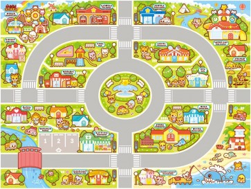 TAKARA TOMY Go! Go! Bikuruzu Go for Help! Play Map, TAK08067, by TAKARA TOMY