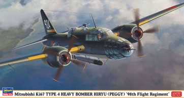Hasegawa 1/72 Mitsubishi Ki67 Type 4 Heavy Bomber Hiryu "98th Flight Regiment" , HAS22829, by HASEGAWA
