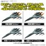 Bandai Mecha Collection DX Type-1 Space Combat Attack Aircraft Cosmo Tiger II (Single-Seat/Gun Turret Model) (Set of 2) (Space Battleship Yamato), BAN83335, by BANDAI