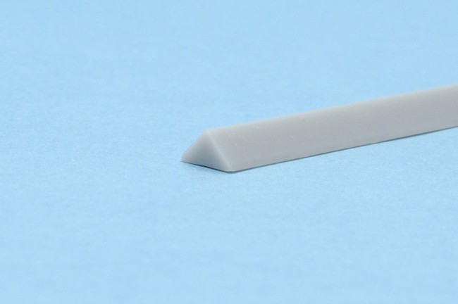 Wave Material series Plastic Material triangle bar [Gray] 4.0 mm 4 ...