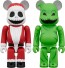 Medicom Toy BE@RBRICK Santa Jack & Oogie Boogie 2pcs Set, MED18418, by MEDICOM TOY