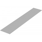 Wave Plastic Material (Gray) Shredded Board 0.5 x 4.0 mm 10pcs, WAV24746, by WAVE