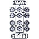 Fujimi 1/24 WIRE MESH F/R SILVER NARROW 17-INCH  , FUJ93533, by FUJIMI