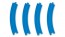 TAKARATOMY Plarail double-track outer curved rail (4 pieces) R-09 , TAK12617, by TAKARATOMY