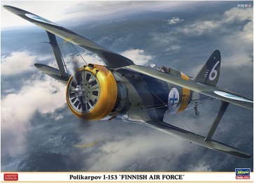 Hasegawa 1/48 Polikarpov I-153 "Finnish Air Force"  , HAS74613, by HASEGAWA