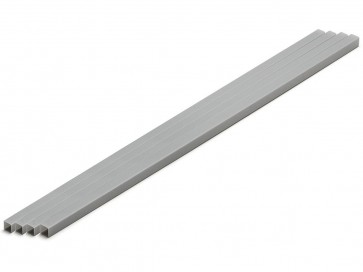 Wave Plastic = Material (Gray) Square Pipe 5 mm 4pcs, WAV24333, by WAVE