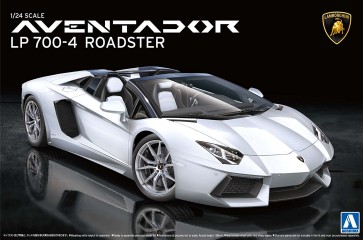 Aoshima 1/24 Supercar 12 Lamborghini Aventador Roadster plastic kit , AOS08652, by AOSHIMA