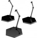 Good Smile Company The Simple Stand x3 Black (for Figures & Models) Hex Type, GSC62810, by GOOD SMILE COMPANY