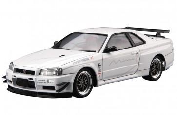 Aoshima 1/24 Mines BNR 34 Skyline GT - R '02 (Nissan) Plastic kit , AOS53652, by AOSHIMA