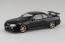 Aoshima 1/32 Raku-Pla Snap Kit No.12CU-BP Nissan R34 Skyline GT-R Custom Wheel (Black Pearl), AOS02760, by AOSHIMA